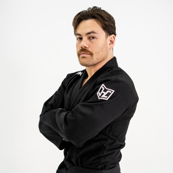 Hooks BJJ GI - Prolight II - Black with White.