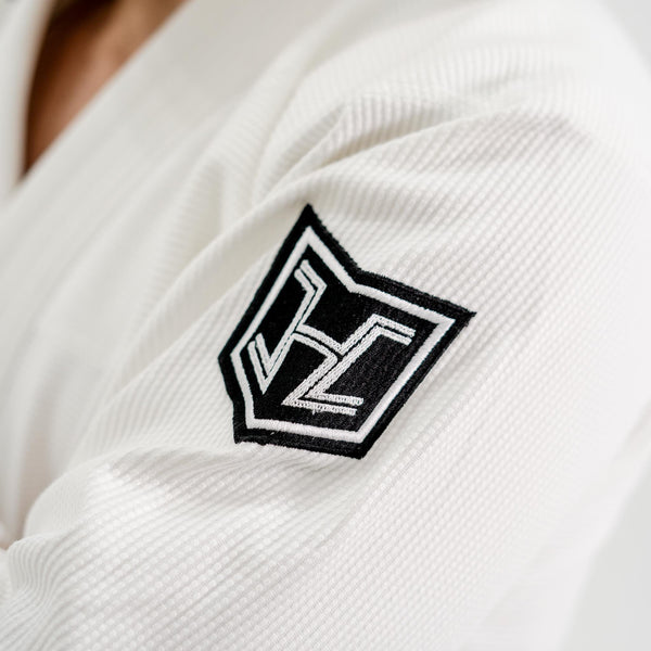 Hooks BJJ GI - Prolight II - White with Black.