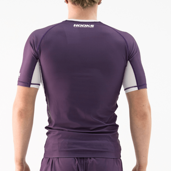 Hooks - Fusion Short Sleeve Rash Guard - Plum