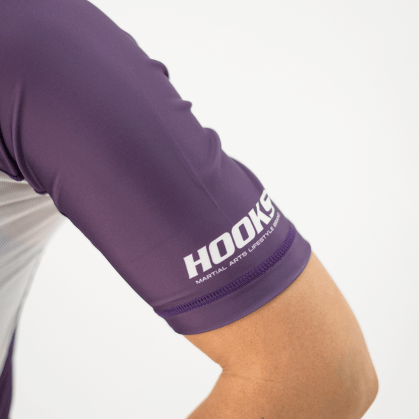 Hooks - Women's Fusion Short Sleeve Rash Guard - Plum
