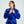 Load image into Gallery viewer, 2024 IBJJF Legal, Prolight II Hooks GI, Blue with Black, Ultra-Soft Cotton Kimono
