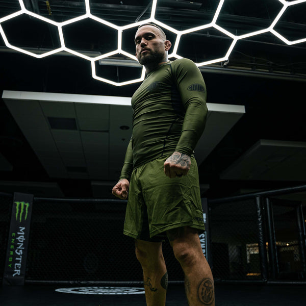 Hooks Fusion BJJ Long Sleeve Rashguard - Olive