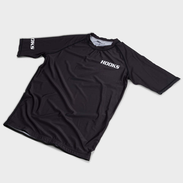 Hooks Core Rashguard Black - Short sleeve - Hooks Jiu-Jitsu