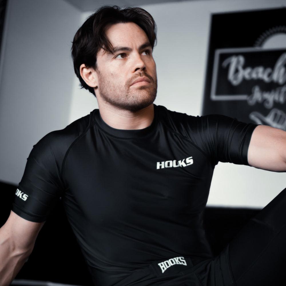 Short Sleeve Black Rashguard, MMA, BJJ – Platinum Jiu Jitsu