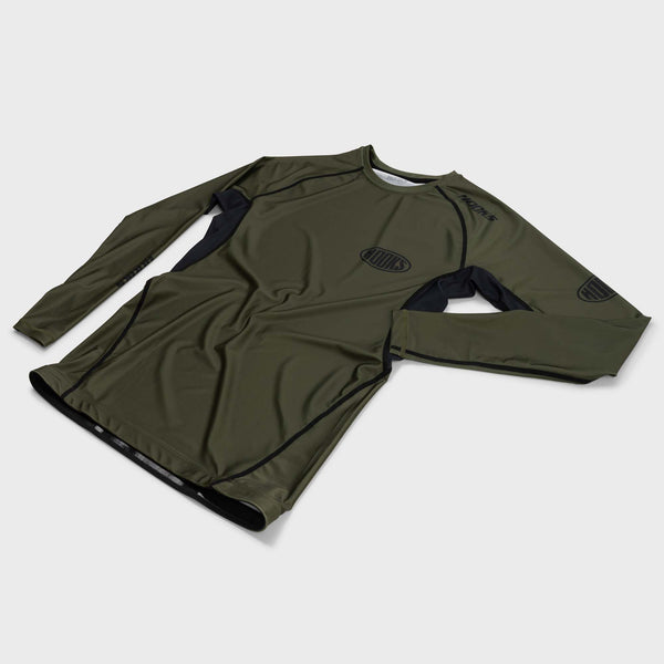 Hooks Fusion BJJ Long Sleeve Rashguard - Olive