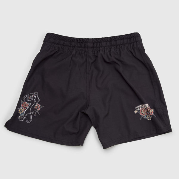 Back - Panther BJJ Shorts