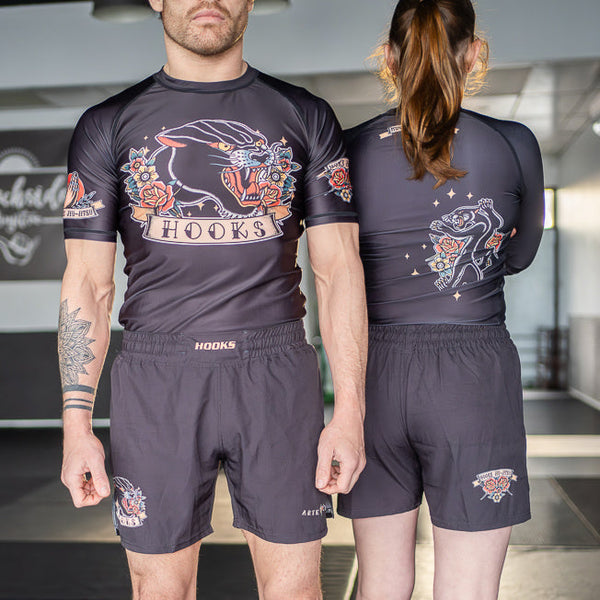 Hooks BJJ Grappling Shorts - Pantera Negra.