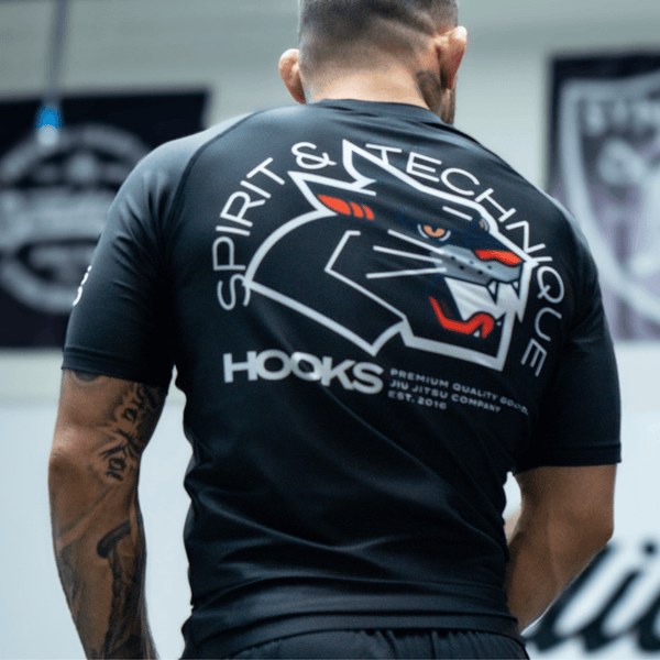 Brazilian Jiu Jitsu Hooks Panther Tech Rashguard