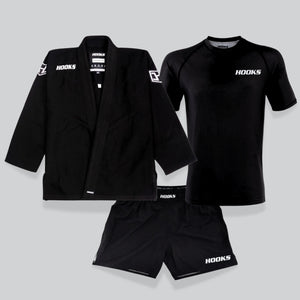 Hooks Prolight BJJ Gi and No-Gi Bundle - Black