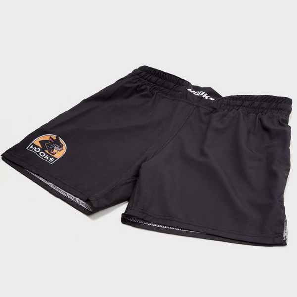 Black Shorts No Gi Hooks BJJ Jiu Jitsu