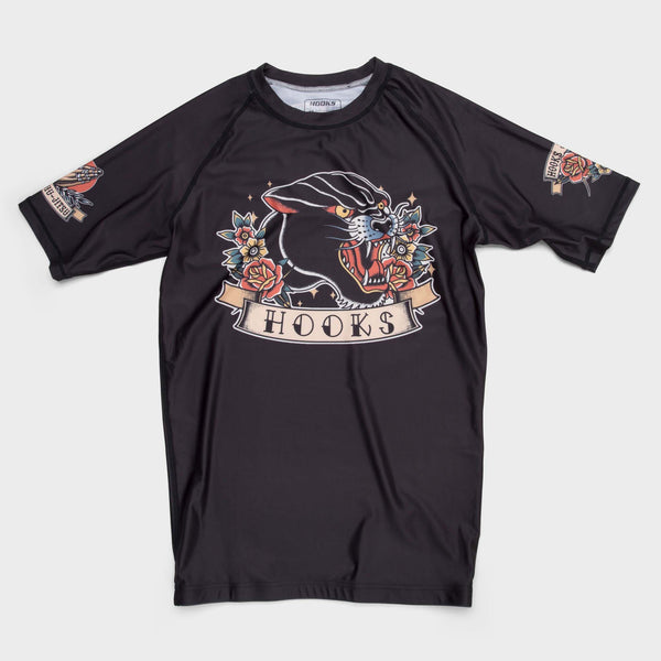 Hooks Pantera Negra BJJ Rash Guard