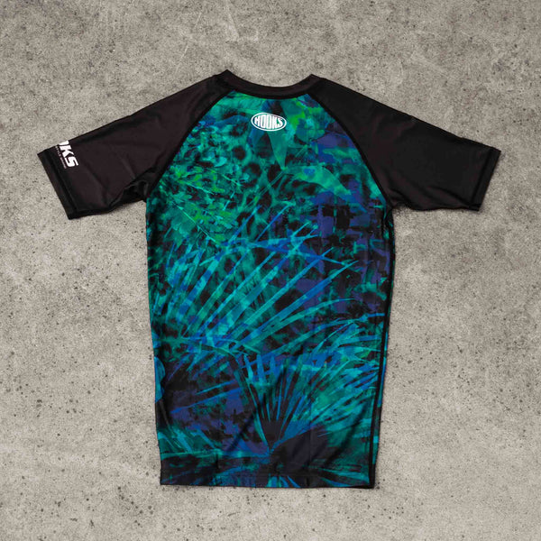 Hooks Short Sleeve Rash Guard - Jungle Reign