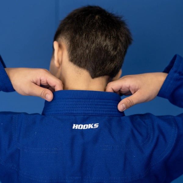 Hooks Kids Prolight II BJJ Gi Blue and White Brazilian Jiu Jitsu Kimono Uniform