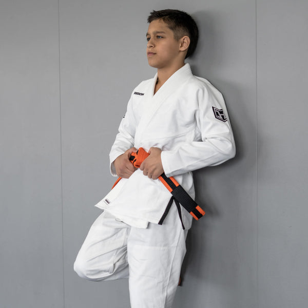 Brazilian Jiu Jitsu Kids Prolight II Gi BJJ Kimono White with Black