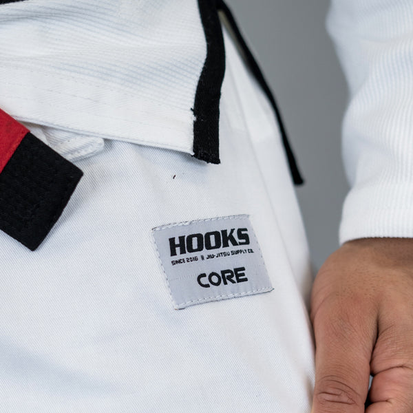 Hooks Core BJJ GI - White includes White Belt