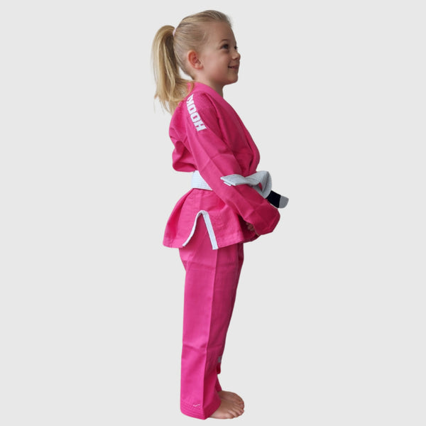 Hooks BJJ GI - Kids Classic - Pink includes White Belt