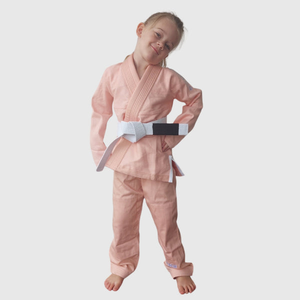 Hooks BJJ GI - Kids Classic - Peach includes White Belt