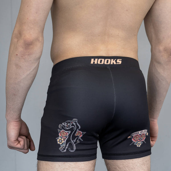 Hooks Vale Tudo Shorts - Pantera Negra