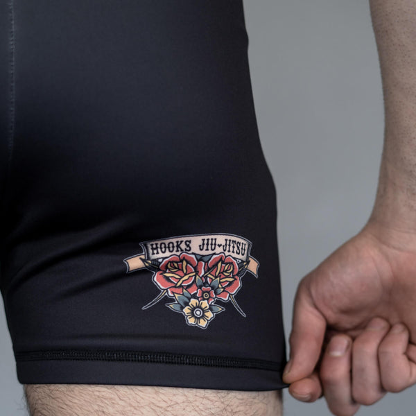 Hooks Vale Tudo Shorts - Pantera Negra