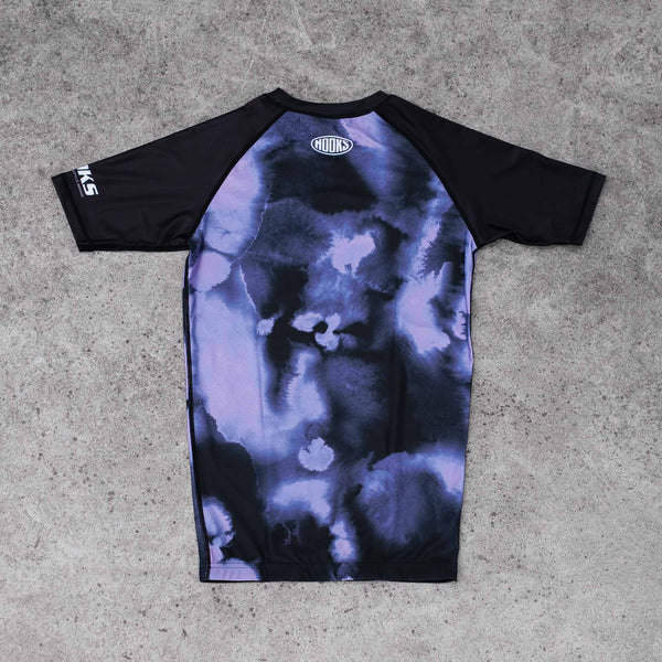 Hooks BJJ Short Sleeve Rash Guard -  Violet Haze