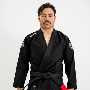 Hooks Men's Prolight BJJ Gi in black - front view