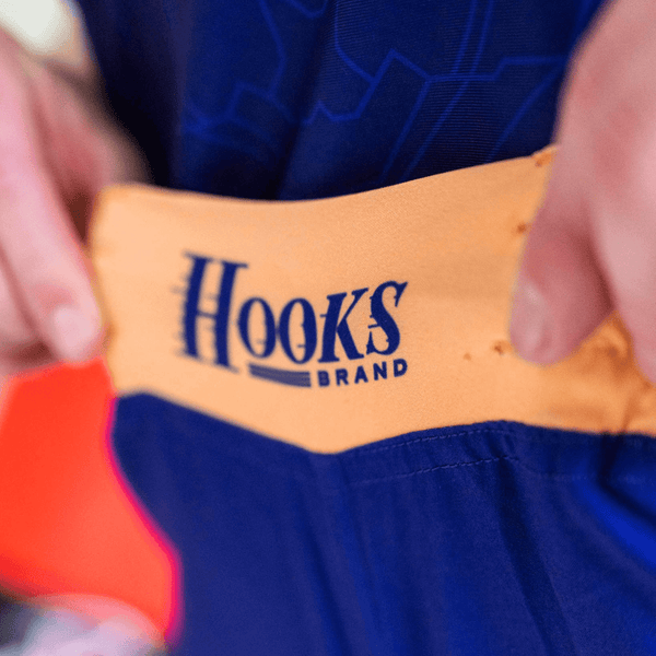 Close-up view of the Showtime shorts waistband and stitching details.