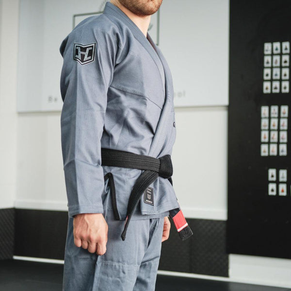 Hooks Prolight II BJJ Gi - Warm Grey w/ Black - Hooks Jiu-Jitsu