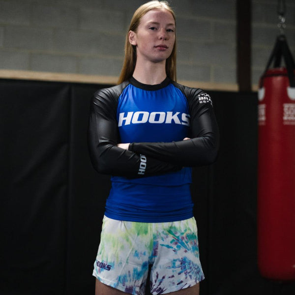 Hooks Long Sleeve Ranked Rashguard - Black - Hooks Jiu-Jitsu
