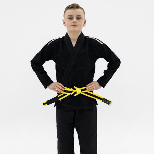 Hooks Kids Classic BJJ Gi - Black includes White Belt - Hooks Jiu-Jitsu