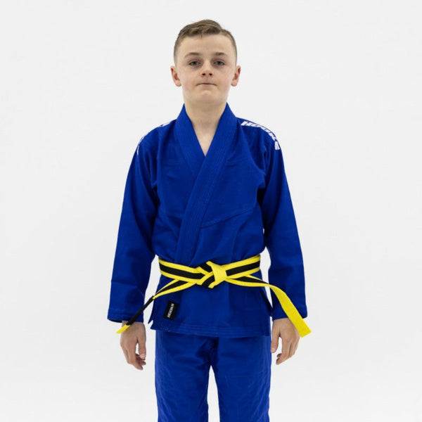 Hooks Kids Classic BJJ Gi - Blue includes White Belt - Hooks Jiu-Jitsu