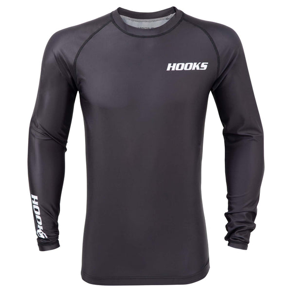 Hooks Core Rashguard Black - Long sleeve - Hooks Jiu-Jitsu