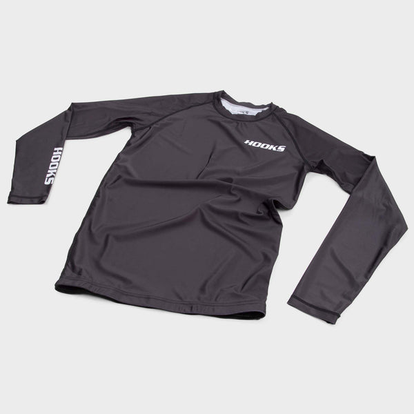 Hooks Core Rashguard Black - Long sleeve - Hooks Jiu-Jitsu