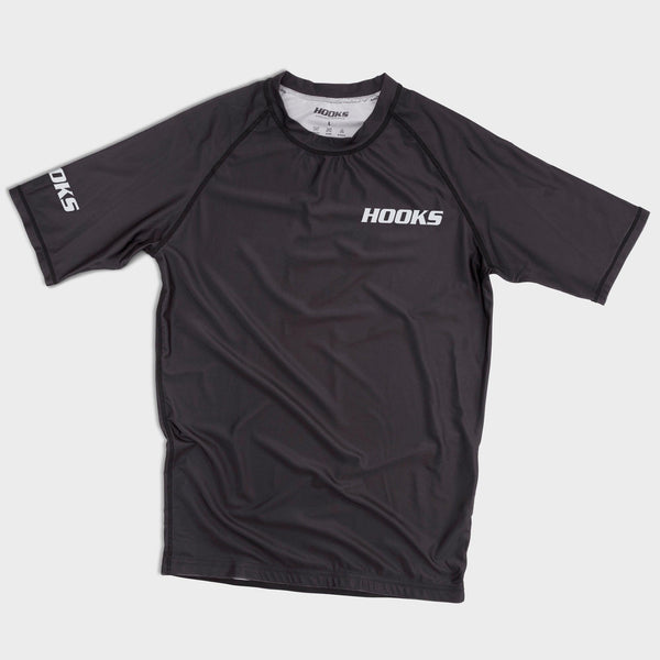 Hooks Kids Core Rashguard Black - Short sleeve - Hooks Jiu-Jitsu