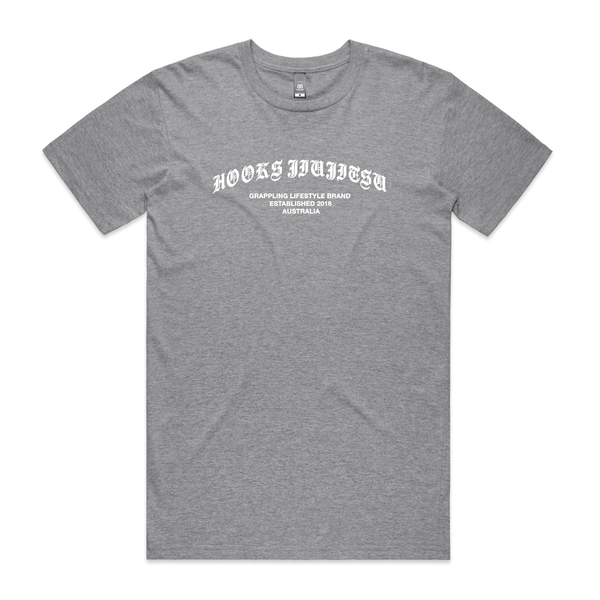 Hooks Jiujitsu Tee - Grey - Hooks Jiu-Jitsu