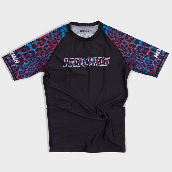 Hooks Kids Neon Panther Rashguard - Short Sleeve