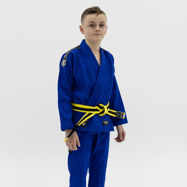 Kids Hooks Origin BJJ Gi - Blue with White Belt - Hooks Jiu-Jitsu