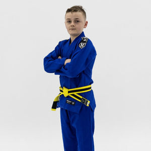 Kids Hooks Origin BJJ Gi - Blue with White Belt - Hooks Jiu-Jitsu