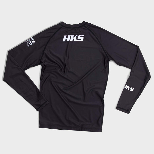 Hooks Long Sleeve Ranked Rashguard - Black - Hooks Jiu-Jitsu