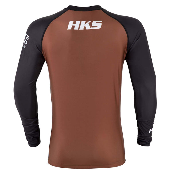 Hooks Long Sleeve Ranked Rashguard - Brown - Hooks Jiu-Jitsu