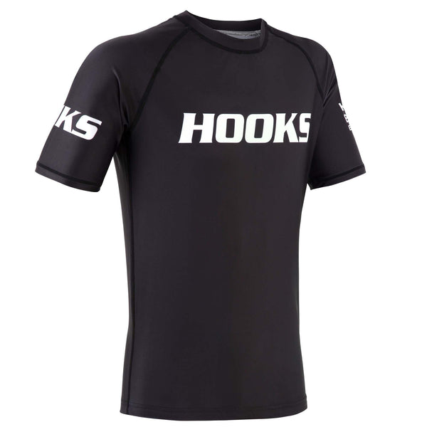 Hooks Short Sleeve Ranked Rashguard - Black - Hooks Jiu-Jitsu