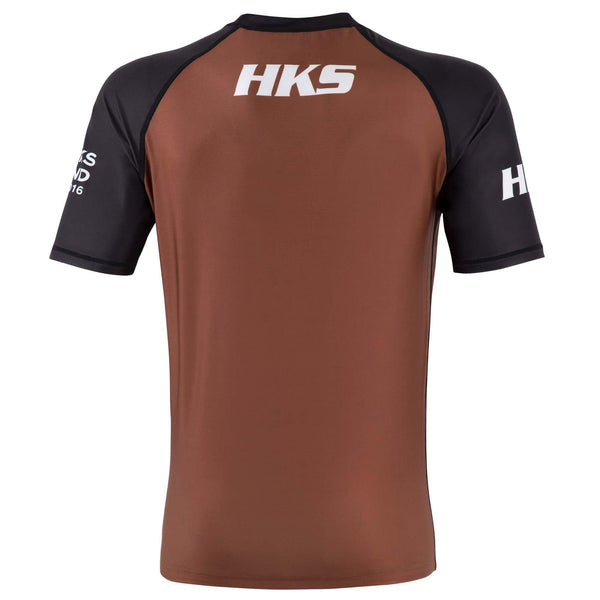 Hooks Short Sleeve Ranked Rashguard - Brown - Hooks Jiu-Jitsu