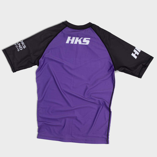 Hooks Short Sleeve Ranked Rashguard - Purple - Hooks Jiu-Jitsu