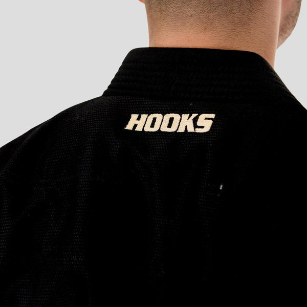Hooks Ultra Light BJJ Gi - Black w/ Gold - Hooks Jiu-Jitsu