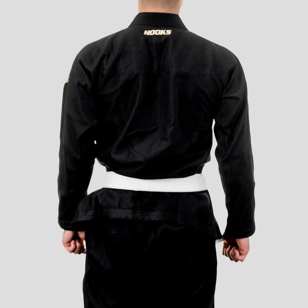 Hooks Ultra Light BJJ Gi - Black w/ Gold - Hooks Jiu-Jitsu