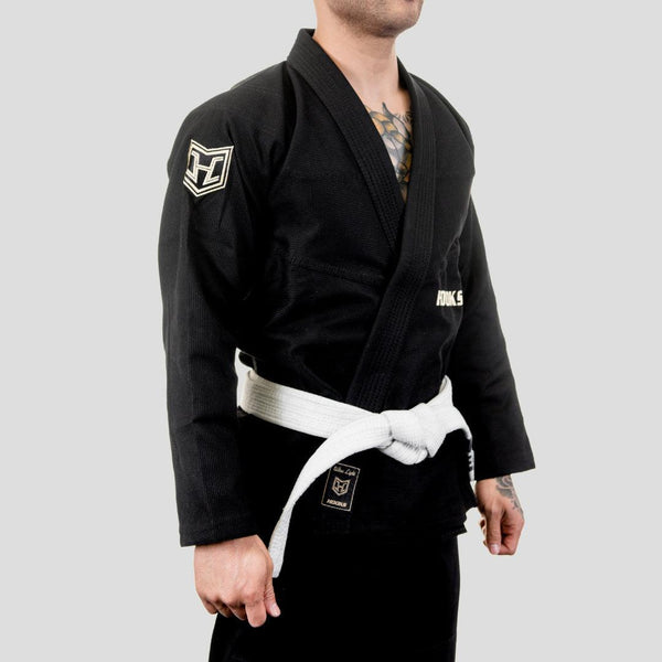 Hooks Ultra Light BJJ Gi - Black w/ Gold - Hooks Jiu-Jitsu