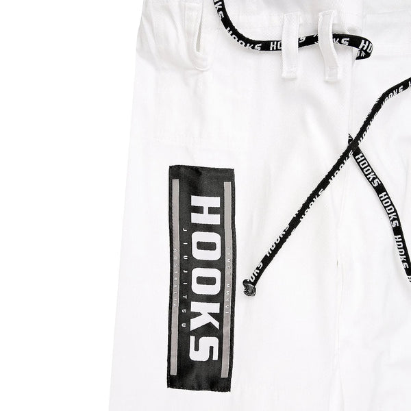 Hooks Origin BJJ Gi - White with White Belt - Hooks Jiu-Jitsu