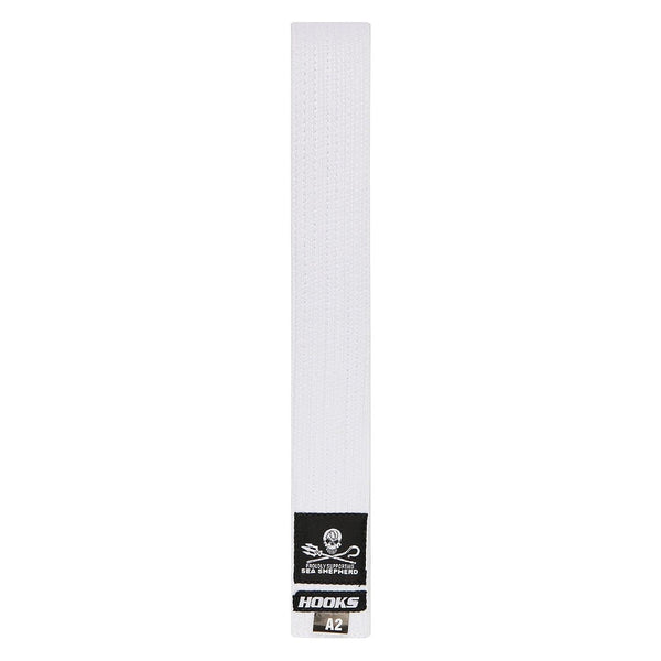 Sea Shepherd Collaboration Premium Pearl BJJ Belt - Hooks Jiu-Jitsu