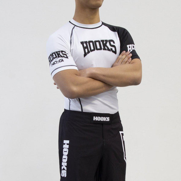 Hooks Prolight Rashguard - White - Hooks Jiu-Jitsu